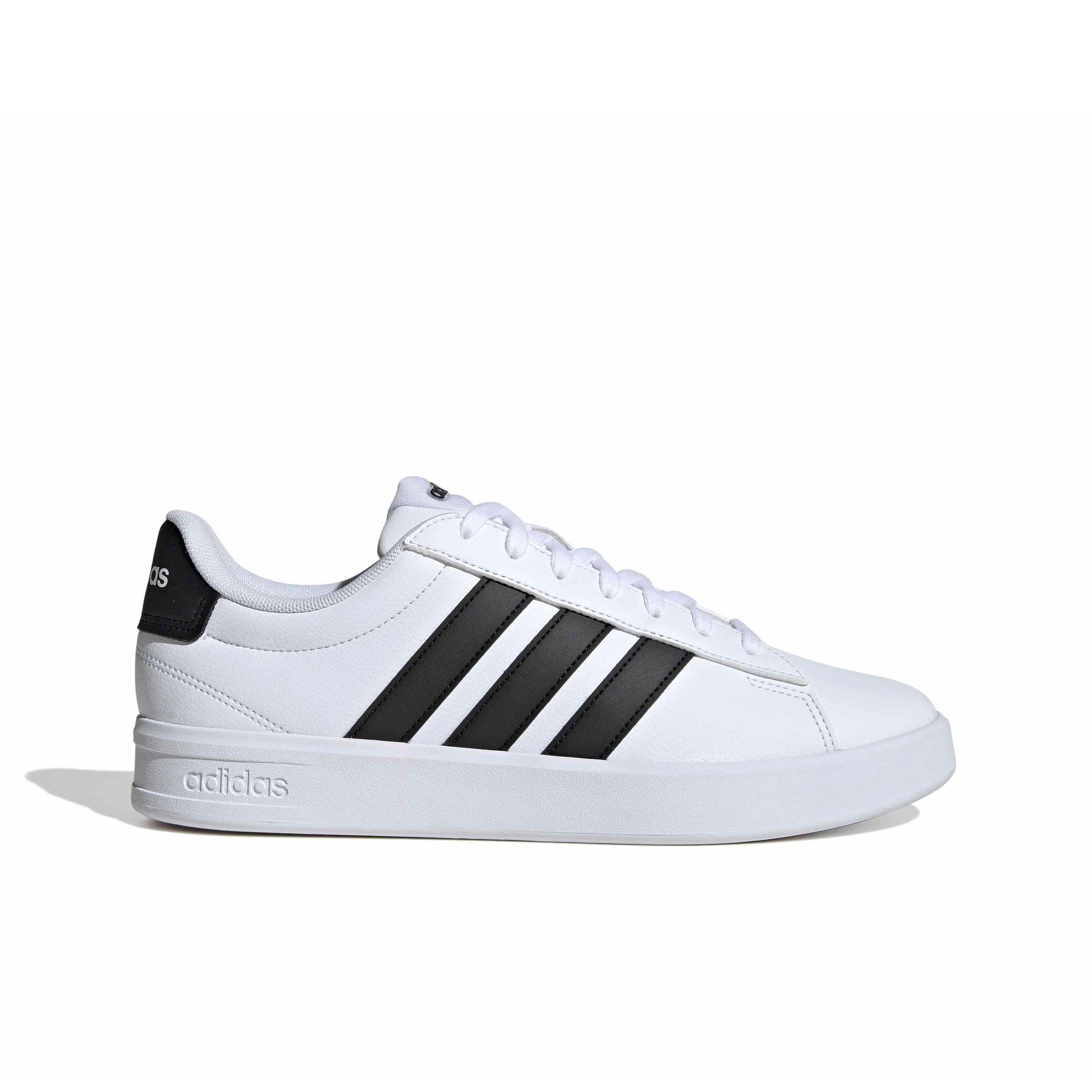 adidas Grand Court "Ftwr White/Core Black/Ftwr White" Men's Shoe - WHITE/BLACK/WHITE